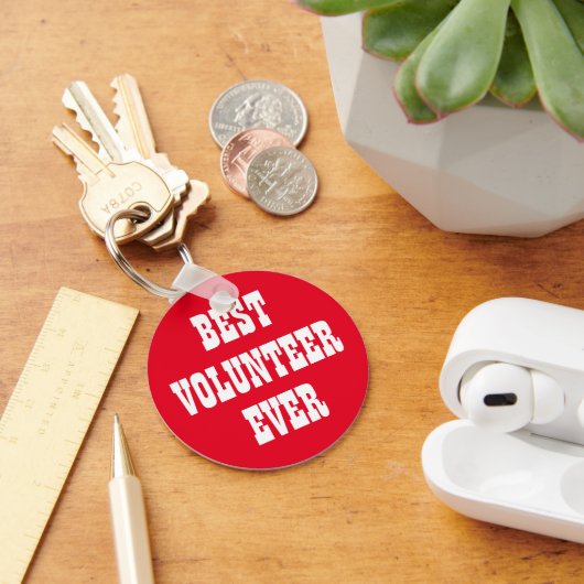 Vrijwilligerswaardering bedankt je cadeau sleutelhanger (Bureau)