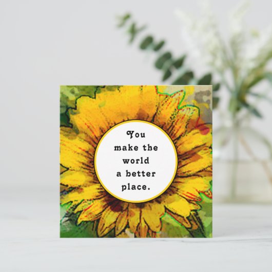 Vrijwilligerswaardering Dank je kaarten (Staand voorkant)