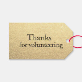 Vrijwilligerswaardering Dank u Medewerker werkneme Cadeaulabel