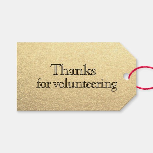 Vrijwilligerswaardering Dank u Medewerker werkneme Cadeaulabel (Voorkant (Horizontaal))