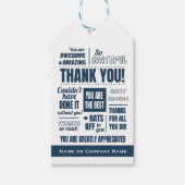 Vrijwilligerswaardering Hartelijk dank Cadeaulabel (Voorkant)