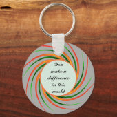 Vrijwilligerswaardering Helderheid Dank je wel Sleutelhanger (Voorkant)