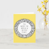 Vrijwilligerswaardering Kaart (Gele Bloem)