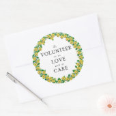 Vrijwilligerswaardering Ronde Sticker (Envelop)