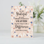 vrijwilligerswaarderingsweek patroonaard kaart (Staand voorkant)