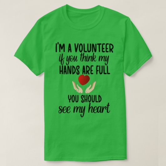 Vrijwilligerswerk 3 t-shirt (Design voorkant)