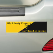 Vrijwilligerswerk Anarcho-Capitalistische Bumperst Bumpersticker (Op auto)