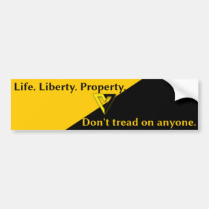 Vrijwilligerswerk Anarcho-Capitalistische Bumperst Bumpersticker