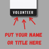 Vrijwilligerswerk Event Badge