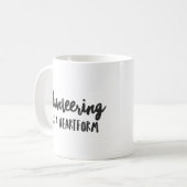 Vrijwilligerswerk is een hartvorm koffiemok (Voorkant links)