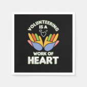 Vrijwilligerswerk is een werk van hartvrijwilliger servet (Voorkant)