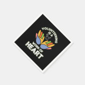 Vrijwilligerswerk is een werk van hartvrijwilliger servet (Hoek)