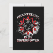 Vrijwilligerswerk is mijn superkrachtvrijwilliger kaart (Voorkant)