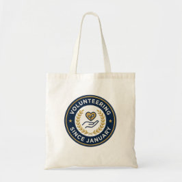 Vrijwilligerswerk sinds januari cadeau voor vrijwi tote bag