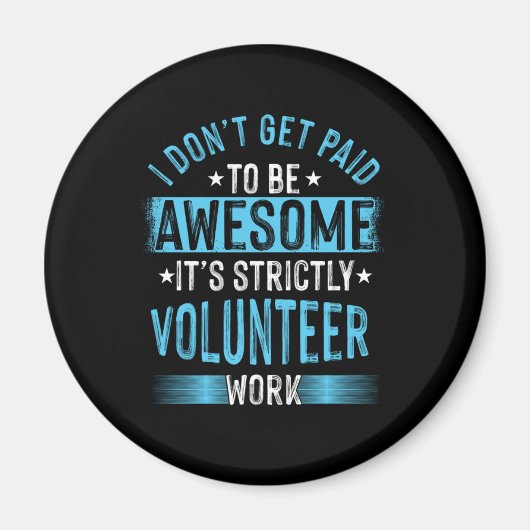 Vrijwilligerswerk - vrijwilligers - liefdadigheids magneet (Voorkant)