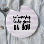 vrijwilligerswerk ziet er goed uit voor je ronde button 6,0 cm (In situ)