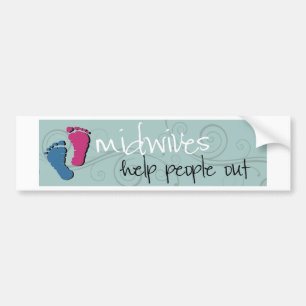 vroedvrouwen helpen mensen bumpersticker