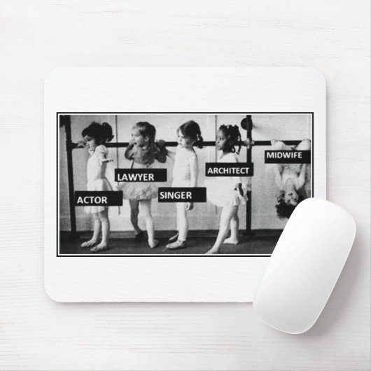 vroedvrouwen zijn verschillend muismat (Met muis)
