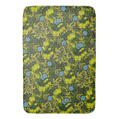 vroeg 20e eeuws patroon blauw groen goud badmat (Voorkant Verticaal)