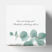 Vroeg Beer Eucalyptus Balloons Baby shower Bedankdoosjes (Bovenkant)