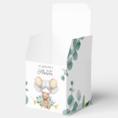 Vroeg Beer Eucalyptus Balloons Baby shower Bedankdoosjes (Geopend)