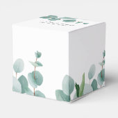 Vroeg Beer Eucalyptus Balloons Baby shower Bedankdoosjes (Achterkant)