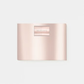 Vroeg Blush Roze Roze Gold Powder Metallic Post-it® Notes (Voorkant)