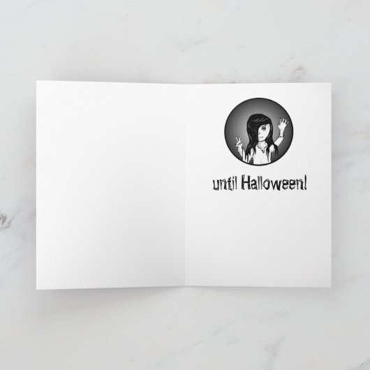 Vroeg Halloween Groet Kaart (Binnen)