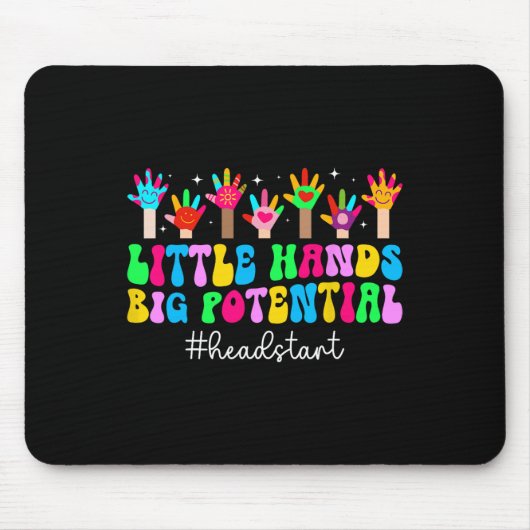 Vroeg-Head-Start-student eerste dag van Head Start Muismat (Voorkant)