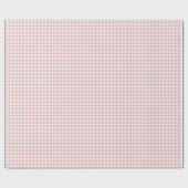Vroeg Herfst Klassiek Gingham | Gedempte Roos Cadeaupapier (Vlak)