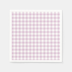 Vroeg Herfst Klassiek Gingham Warm Lila Servet