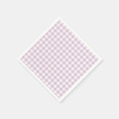 Vroeg Herfst Klassiek Gingham | Warm Lila Servet (Hoek)