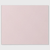Vroeg Herfst Retro Gingham | Gedempte Roos Cadeaupapier (Vlak)