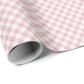 Vroeg Herfst Retro Gingham | Gedempte Roos Cadeaupapier (Rol Hoek)