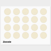 Vroeg Herfst Retro Gingham | Gouden Tarwe Ronde Sticker (Vel)