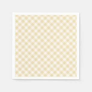 Vroeg Herfst Retro Gingham Gouden Tarwe Servet