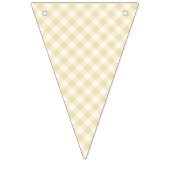 Vroeg Herfst Retro Gingham | Gouden Tarwe Vlaggetjes (Tweede vlag)