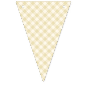 Vroeg Herfst Retro Gingham Gouden Tarwe Vlaggetjes