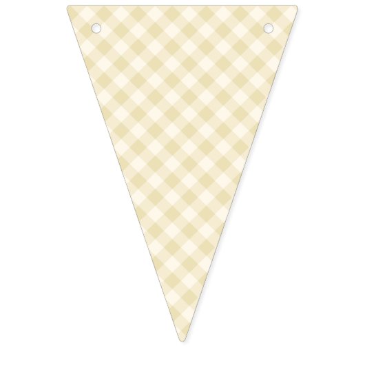 Vroeg Herfst Retro Gingham | Gouden Tarwe Vlaggetjes (Eerste vlag)