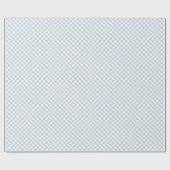 Vroeg Herfst Retro Gingham | Stofblauw Cadeaupapier (Vlak)