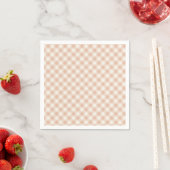 Vroeg Herfst Retro Gingham | Warm Abrikoos Servet (Insitu)