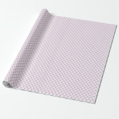 Vroeg Herfst Retro Gingham | Warm Lila Cadeaupapier (Uitgerold)