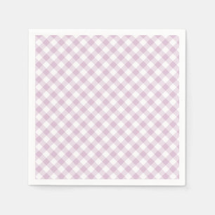 Vroeg Herfst Retro Gingham Warm Lila Servet