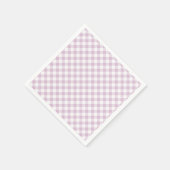 Vroeg Herfst Retro Gingham | Warm Lila Servet (Hoek)