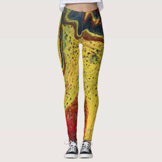 Vroeg In De Ochtend 1 Gouden Abstracte Leggings