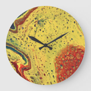Vroeg In De Ochtend 2 Wilde Gele Abstracte Klok