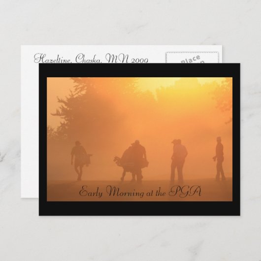 Vroeg in de ochtend in het PGA Briefkaart (Voorkant / Achterkant)