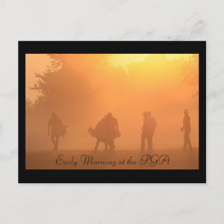 Vroeg in de ochtend in het PGA Briefkaart