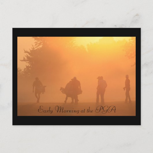 Vroeg in de ochtend in het PGA Briefkaart (Voorkant)