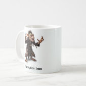 Vroeg in de ochtend ontketend Inner Beast Koffiemok (Voorkant links)